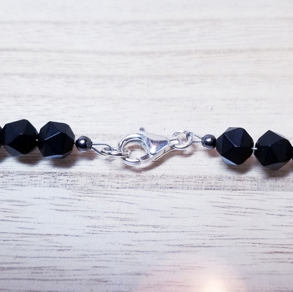 Tiger Eye, Black Onyx & Sterling Silver Ne… - Picture 6 of 8